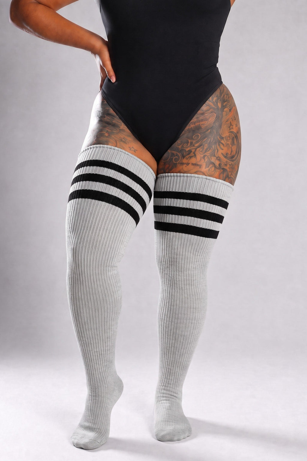 Smoke Grey & Midnight Stripe