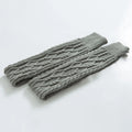 Knitted knee over foot warm leg socks knitted yarn warm knee pads double diamond shaped floor socks
