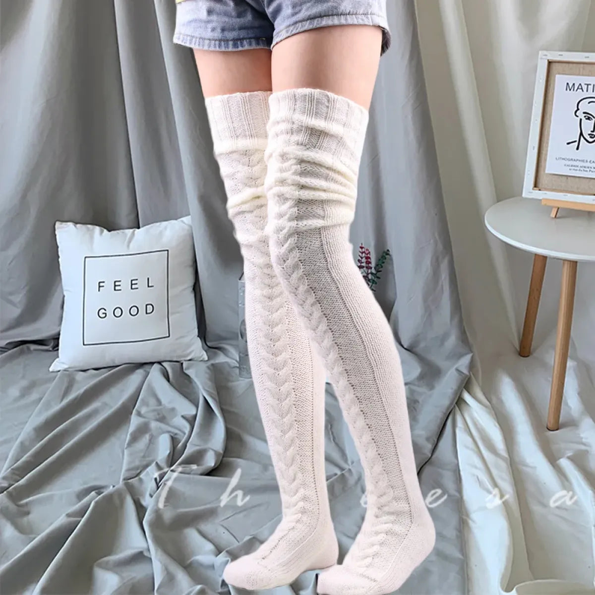 Charlotte's Warm Thoughts Extra-Long Thigh-High Socks product photo 13