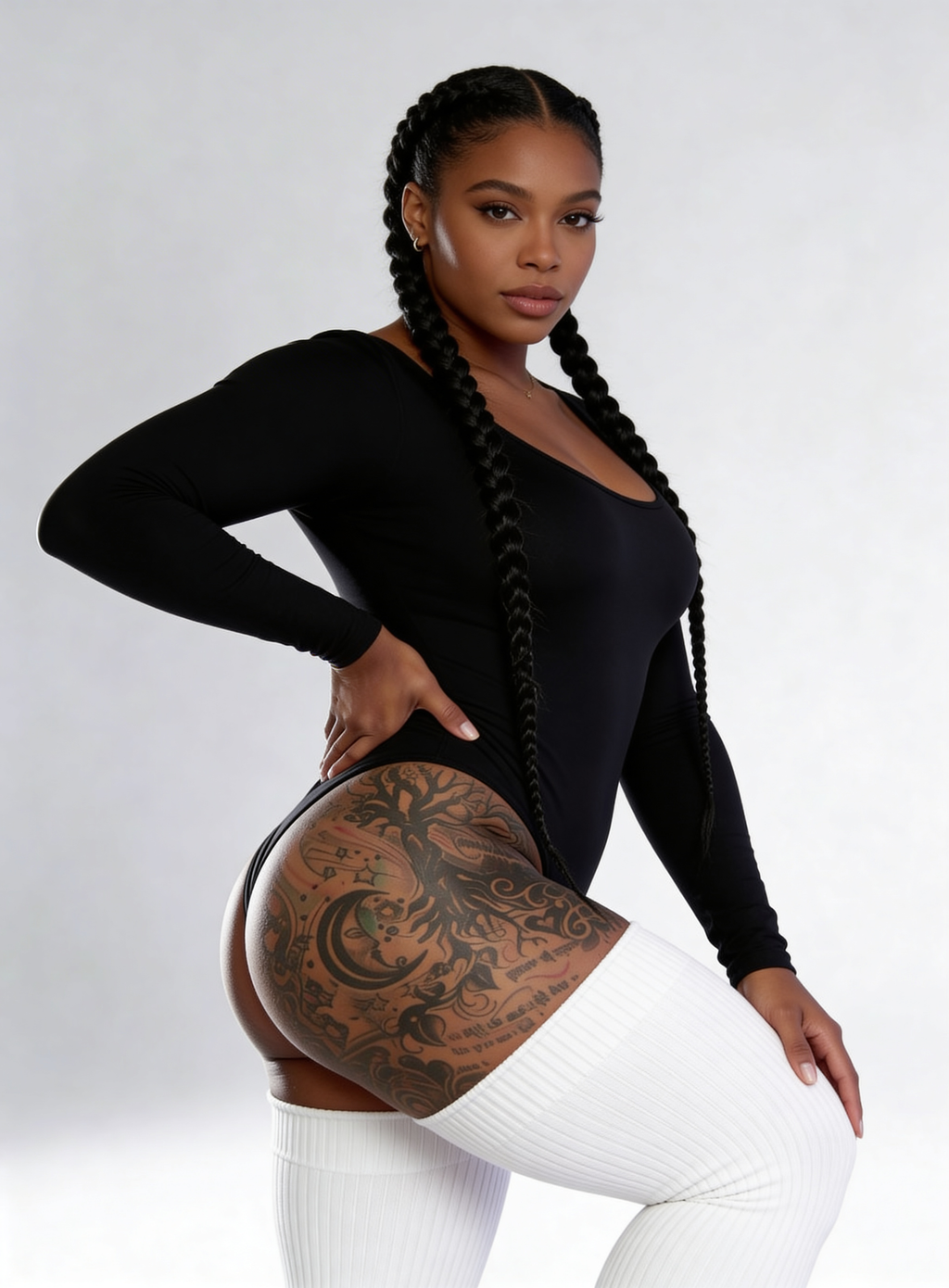 Short and Thick Curvy Thigh-Highs (27 inches)