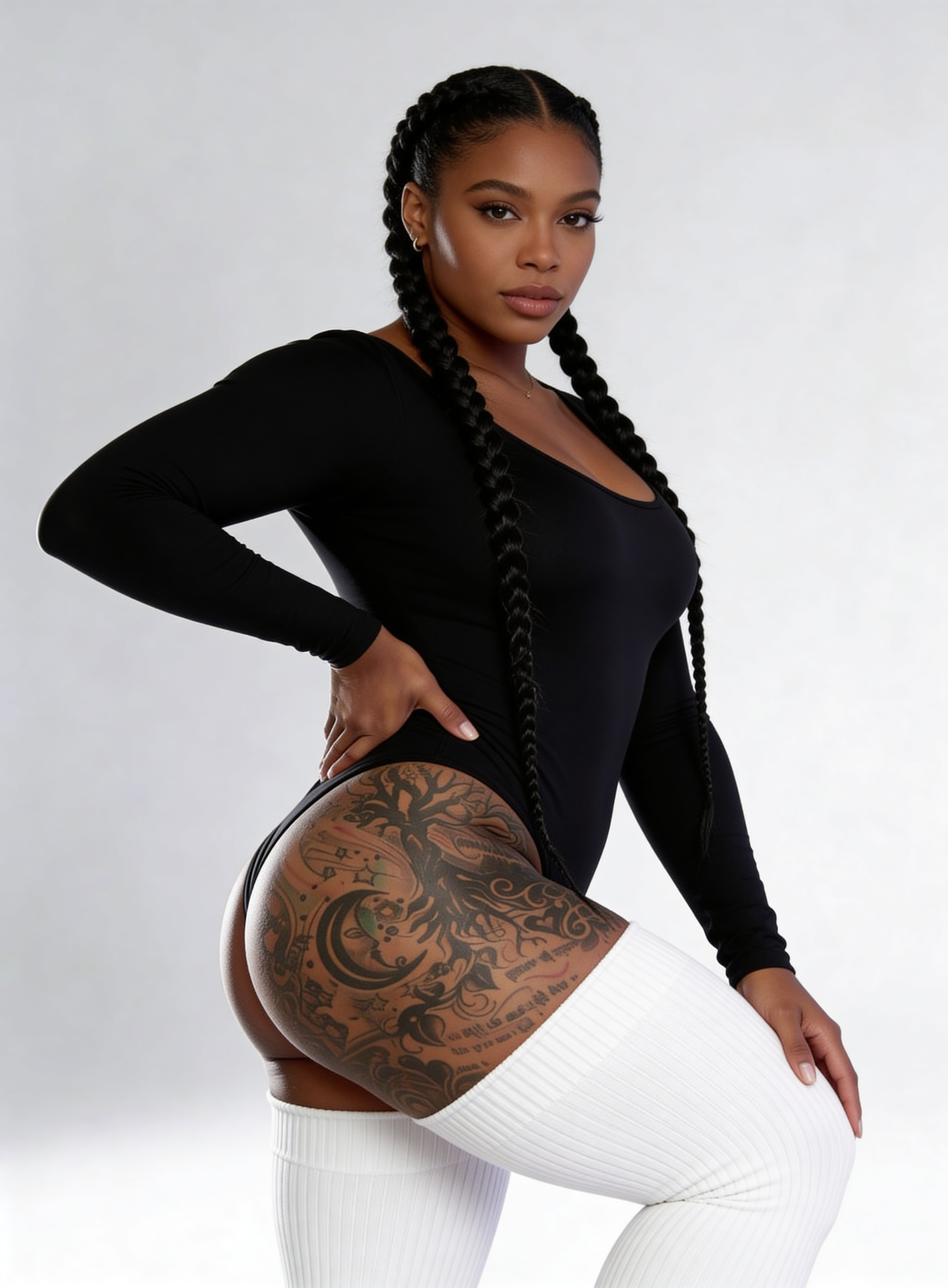 Short and Thick Curvy Thigh-Highs (27 inches)
